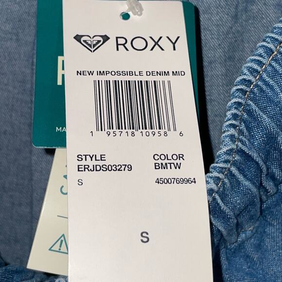 Roxy Juniors' Impossible Denim Shorts -small Blue - Picture 5 of 7